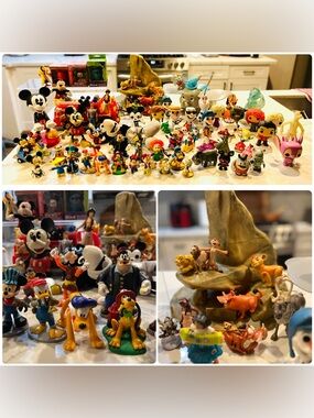 Over 80 Disney character figurines and vinyl figures. 
Diverse Characters: